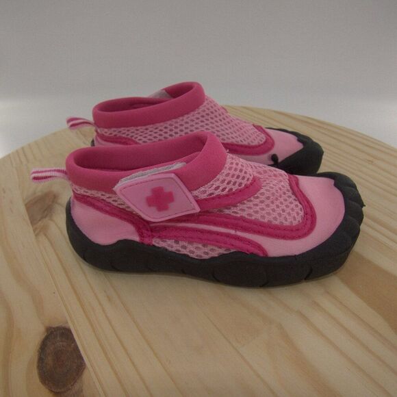Lifeguard Pink Toddler Rubber Bottom Swim Water Shoes Size 7/8 - Picture 1 of 7